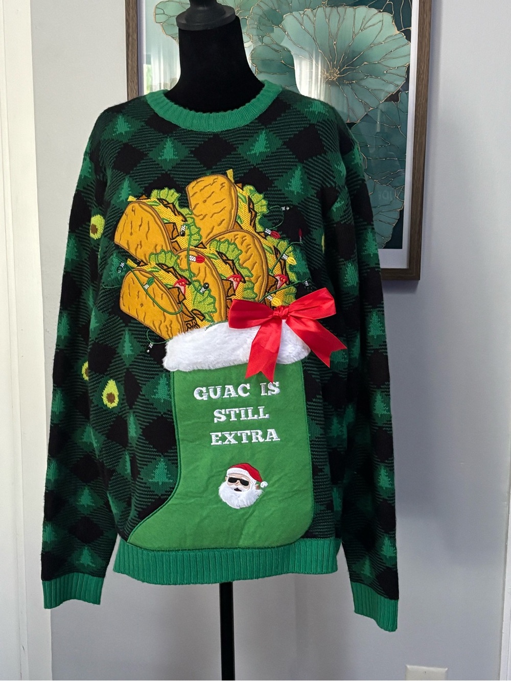 Holiday 'Guac Is Still Extra'  Men's Sweater